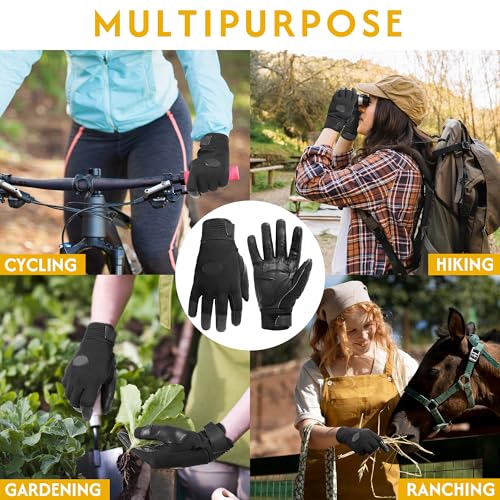 HANDLANDY Horse Riding Gloves Mens Women, Equestrian Horseback Riding Glove - Image 4