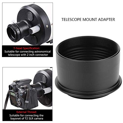 Topiky Telescope Eyepiece Adapter 2" to T2 M42 0.75mm Thread for Camera Mount DSLR Accessories, default - Image 2