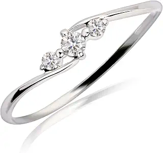 [ララクリスティー] PT900 ダイヤモンド リング 0.1ct PLATINUM COLLECTION 10号 lr-71-0001-10