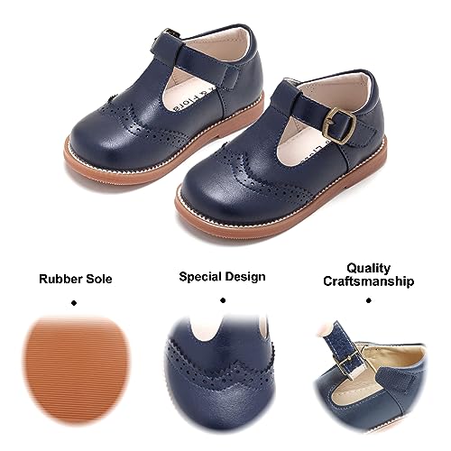 Image of Felix & Flora Toddler Little Girl Mary Jane Dress Shoes - Ballet Flats for Girl Party School Shoes