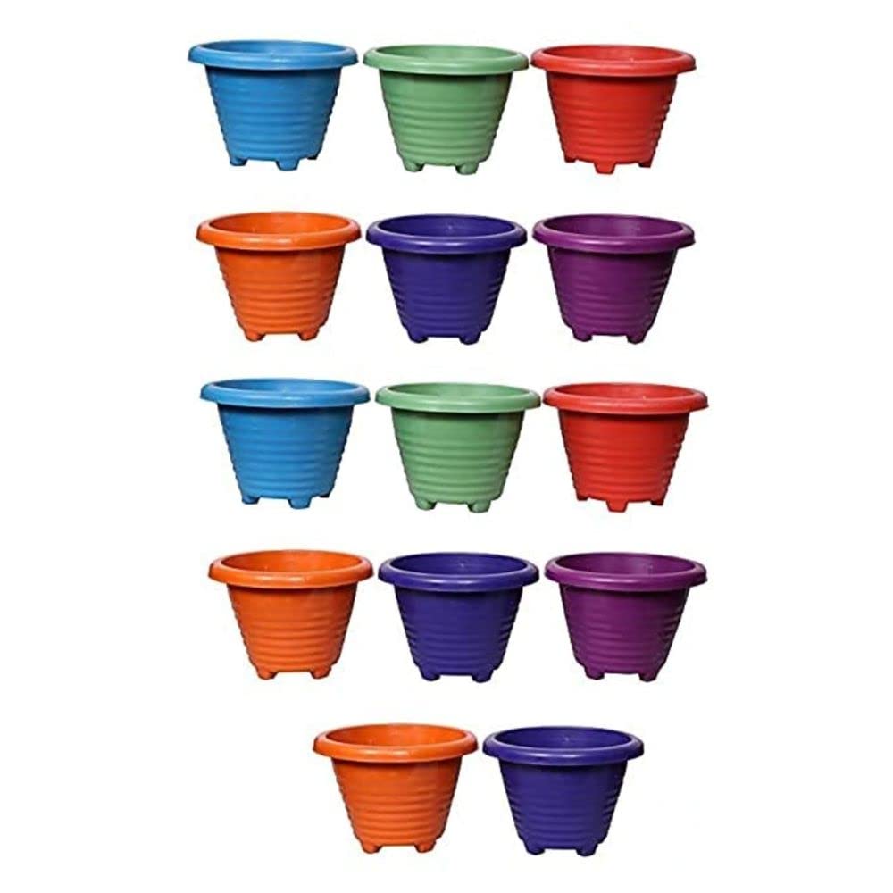 MEHANS Multicolor Home Decoration Gardening Planter Indoor Outdoor Flower Pots Plant Container Set Pack of 14 (10 Inch) (B0C6TJVDZ5) Amazon Price History, Amazon Price Tracker