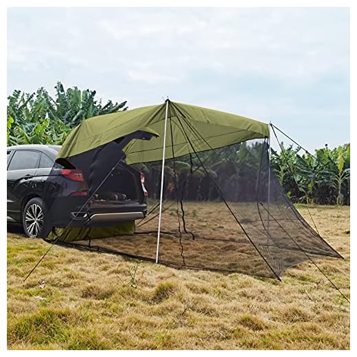 Tienda de Campaña Coche, Crtkoiwa Tienda de Mosquitera Coche Remolque Tienda de Campaña Carpa Trasera de Coche Tienda de Toldode para SUV/RV/Bus