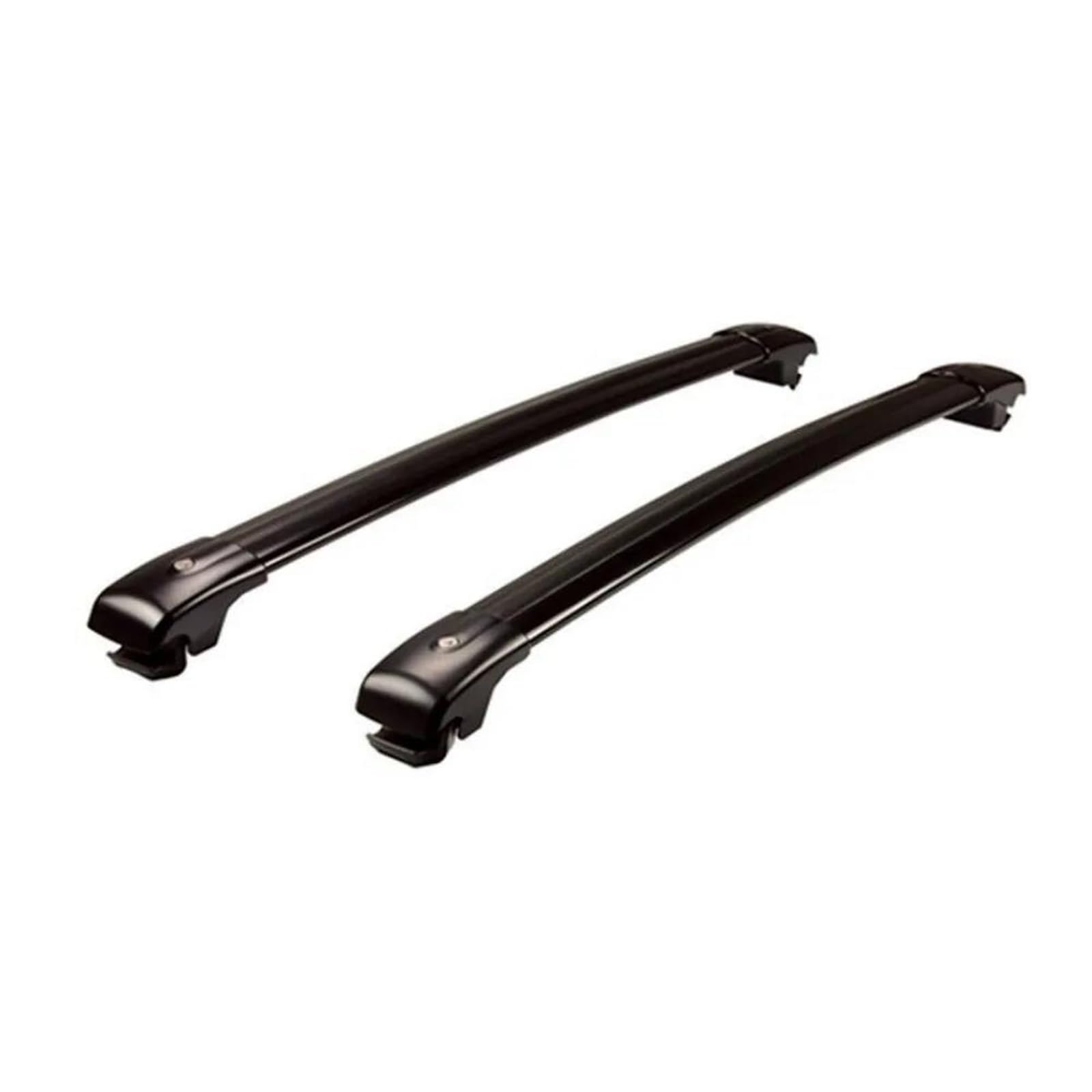 Support Rail Toit Verrouillable Robuste en Aluminium Noir GLE