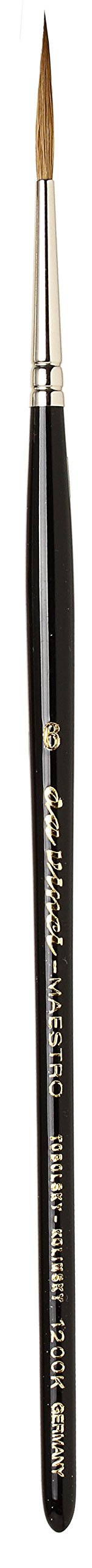 da Vinci Watercolor Series 1200k Maestro Paint Brush, Medium Needle Liner/Rigger Kolinsky Red Sable, Size 6