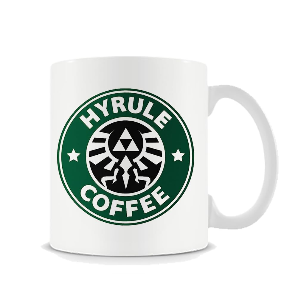 Giftme Hyrule Coffee, Birthday, Christmas, Coffee Tea Mug Unique 11oz White Ceramic Mug.