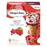Haagen-Dazs Summer Berry Ice Cream Cones, 4ct
