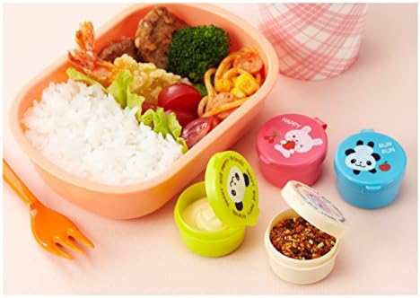 CuteZCute Mini Condiment Mayo Container for Bento Lunch Box, Blue/Pink/Green/Cream