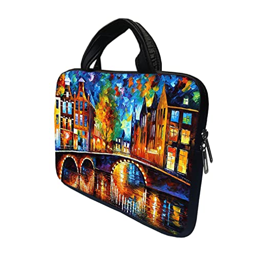 Image of TheSkinMantra Chain Laptop Sleeve Bag Compatible with Laptop /Macbooks /Chrombook /Notebook /Zbook (15.6 Inch (Handle), Venice It is)