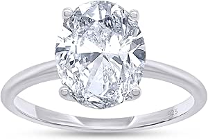Amazon.com: SAVEARTH DIAMONDS 2.75CT 925 Sterling Silver Engagement ...