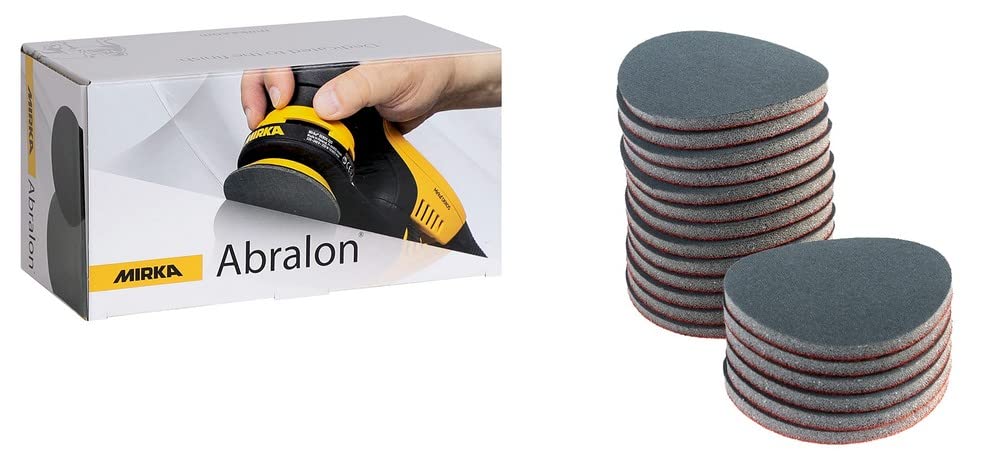 Mirka Abralon Sanding Discs/Polishing Discs Ø 77mm / Hook & loop / 4000 grit / 20 pack/for sanding and polishing lacquer, wood, plastic