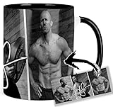 Jason Statham Tasse Ceramique Intrieure et Poigne Noire Mug