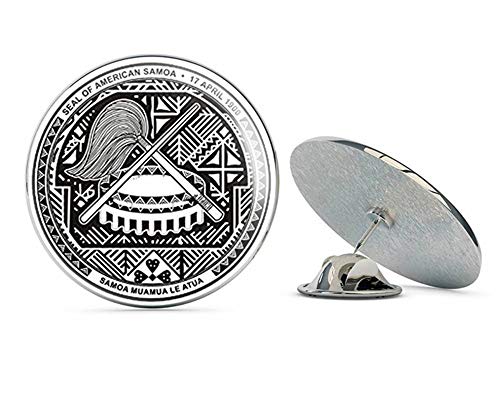 Round Seal of American Samoa 1900 (Island) Metal 0.75