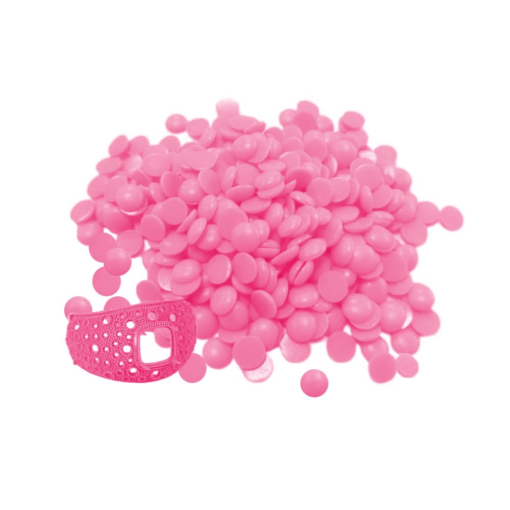 SKYPRO 200g Pinkish Injection Wax Beads Jewelry Making Wax Molding Materials Jewelry Casting Wax Beads for DIY Jewelry & Craft Making