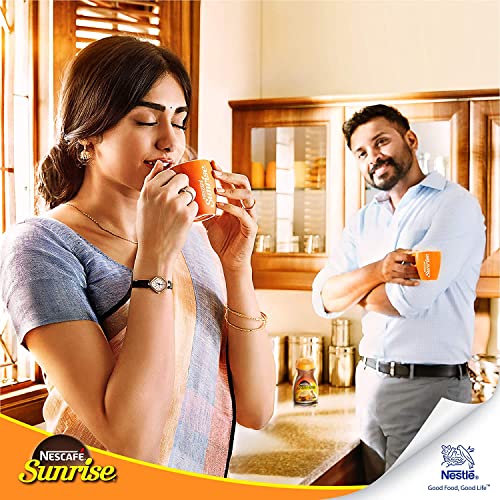 Image of New right Title : Sunrise Instant Coffee Powder by Nescafe | Rich Taste & Aroma For The Perfect Start To Your Day | Coffee Chicory Mix | 500g Pouch fine blend coffee [60%] & chicory [40%] (Pack of 3)