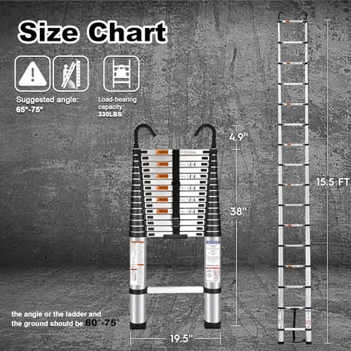 Telescoping Ladder 15.5 Ft