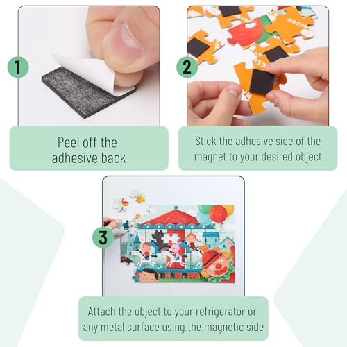 Image of Mr. Pen- Self Adhesive Magnet Square, 150 pcs, Flexible and Extra Thin | 0.8 inchx0.8 inch, Magnetic Square with Adhesive Backing, Perfect for Crafts, DIY Projects & Decorative Magnet