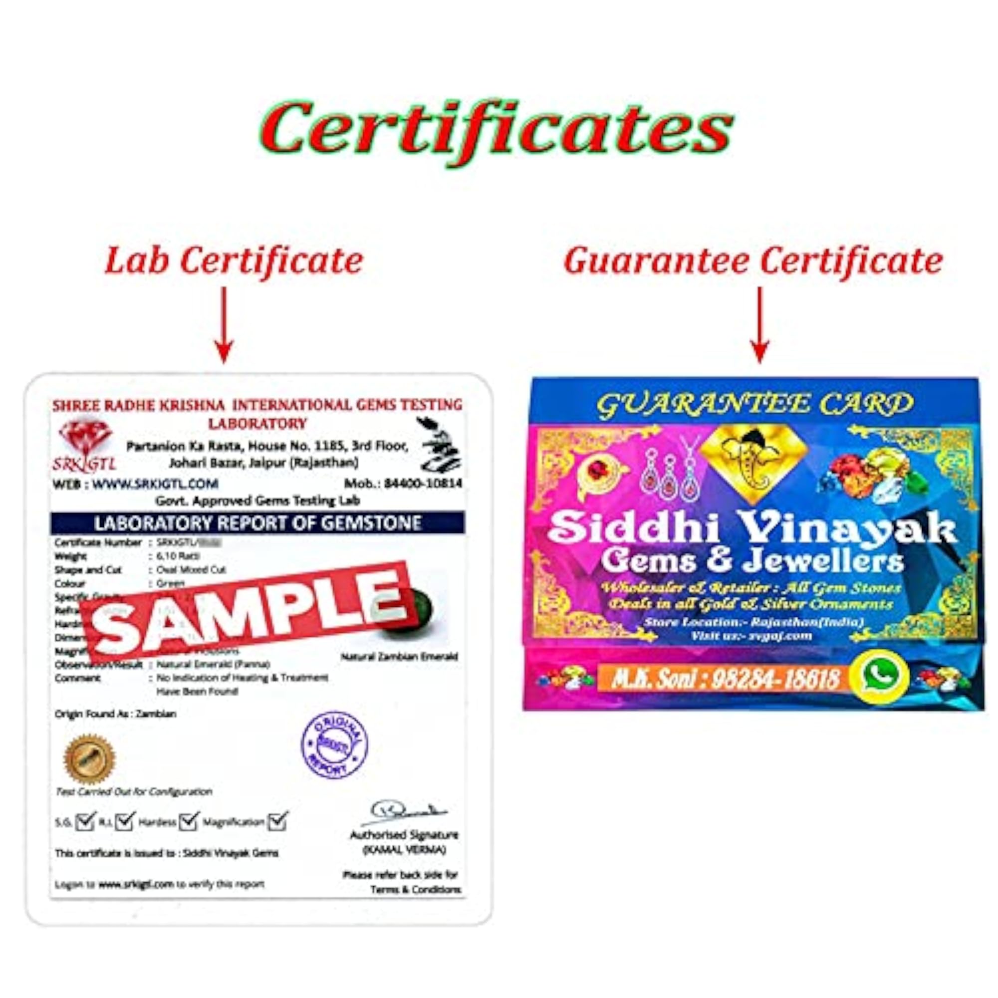 Lapis Lazuli Certified Loose Gemstone with Lab Report