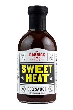 Sweet Heat BBQ Sauce | Gabrick BBQ | Rich & Sweet Barbecue Sauce with Mild Heat | Perfect for Grilling, Marinating, and Caramelizing | No HFCS, Gluten-Free | 20.88 oz Glass Bottle