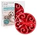 Siensync Slow Feeder Dog Bowl, ã€Non Slip Version ã Fun Feeder Interactive Bloat Stop Dog Bowl, Eco-Friendly Durable Non Toxic Bamboo Fiber Slow Feed Dog Bowl, 8 Inch