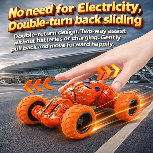 Image of Pull Back Friction Powered Monster Truck Telescopic DTX Car Toys for Kids Toddlers Gift for 1 2 3 4 5 6 Year Boy Girl Push N Go Off-Road Vehicles Racing Stunt Car