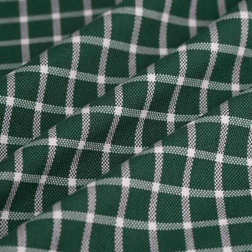 Flanellstoff Kariert Grün 147cm - Eigenproduktion MT - 65% Polyester 35% Viskose - Stoffdichte : Mittel 195 g/m2-147 cm Breite - Meterware