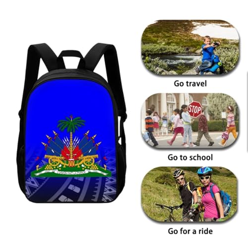 Sac à dos imprimé drapeau haïtien pour la rentrée des classes - 5
