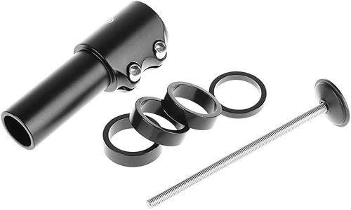 Miniatura 3 de Wake Elevador de vástago de bicicleta para bicicleta de montaña bicicleta de carretera MTB BMX Fixie aleación de aluminio ajustable