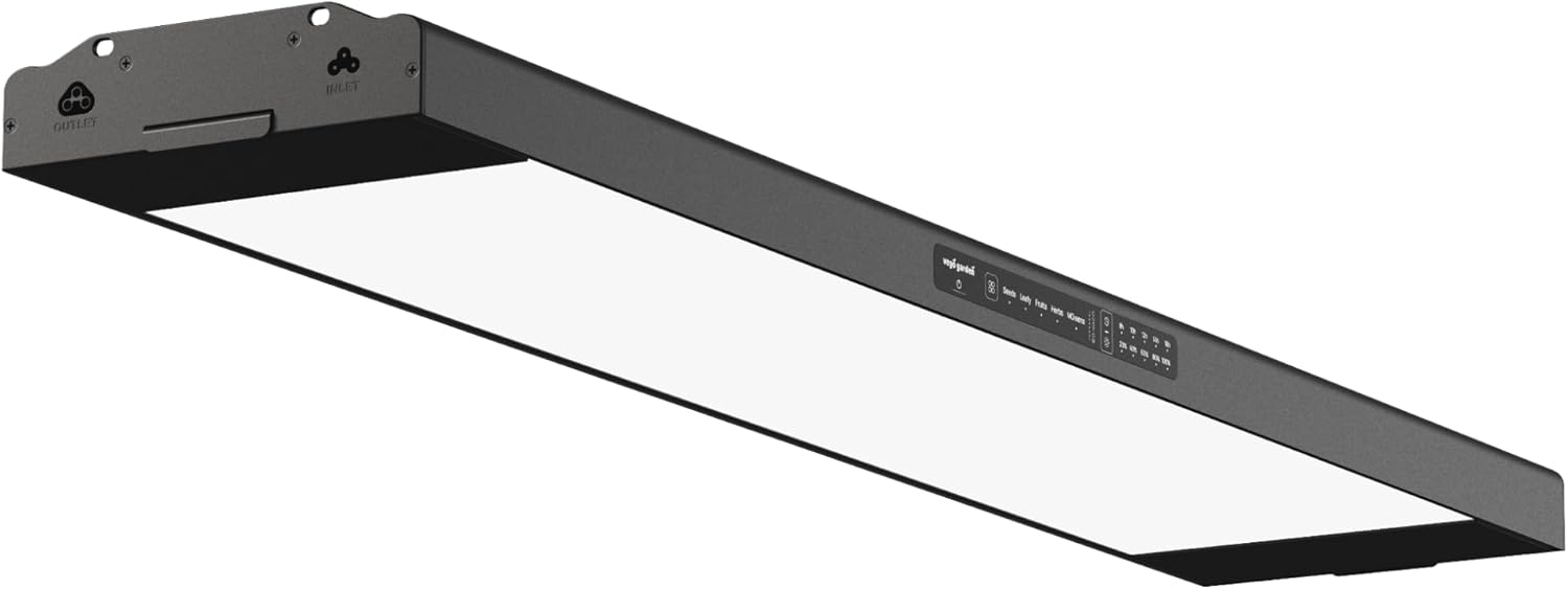 Vego garden Indoor Ultimate Grow Light with Hanging Kit, Powerful 60 W Full-Spectrum LEDs, Plant Rack for Seed Starting, Leafy, Herbs, Fruits & Microgreens Matte Black