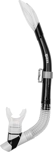 Miniatura 5 de Mares Conjunto combinado de equipo de esnórquel tropical para adultos, máscara de silicona sin marco de lente monoclente, parte superior semiseca