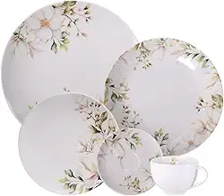 Aparelho de Jantar Tramontina Magnólia em Porcelana Decorada 30 Peças