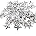 vibnumom Mini Metal Barn Star Magical Texas Silver Stars Supply for Retro Vintage Western Country Home Outside Farmhouse Wall DÃ©cor Crafts Handmade Accessory 1.57
