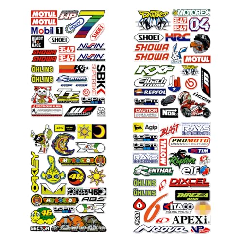 AEIXYA 100 Piezas Pegatinas Moto, Pegatinas Para Moto, Pegatinas