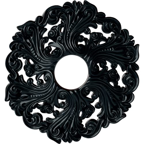 Image of Ekena Millwork CM19ORNSF Orrington Ceiling Medallion fits Canopies up to 4 3 /4, Night Shade