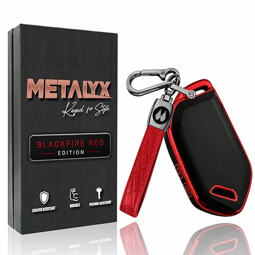 Image of Metalyx Key Fob Cover for Kia Seltos 2026 Facelift (HTK, HTK(O), HTX, HTX(A), GTX, GTX(A)) | Soft TPU | Anti-Scratch | Strong Signal | Stylish Case with Lanyard