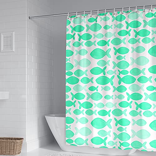Rideau de douche 180x200cm polyester anti moisissure KnSam vert - 2
