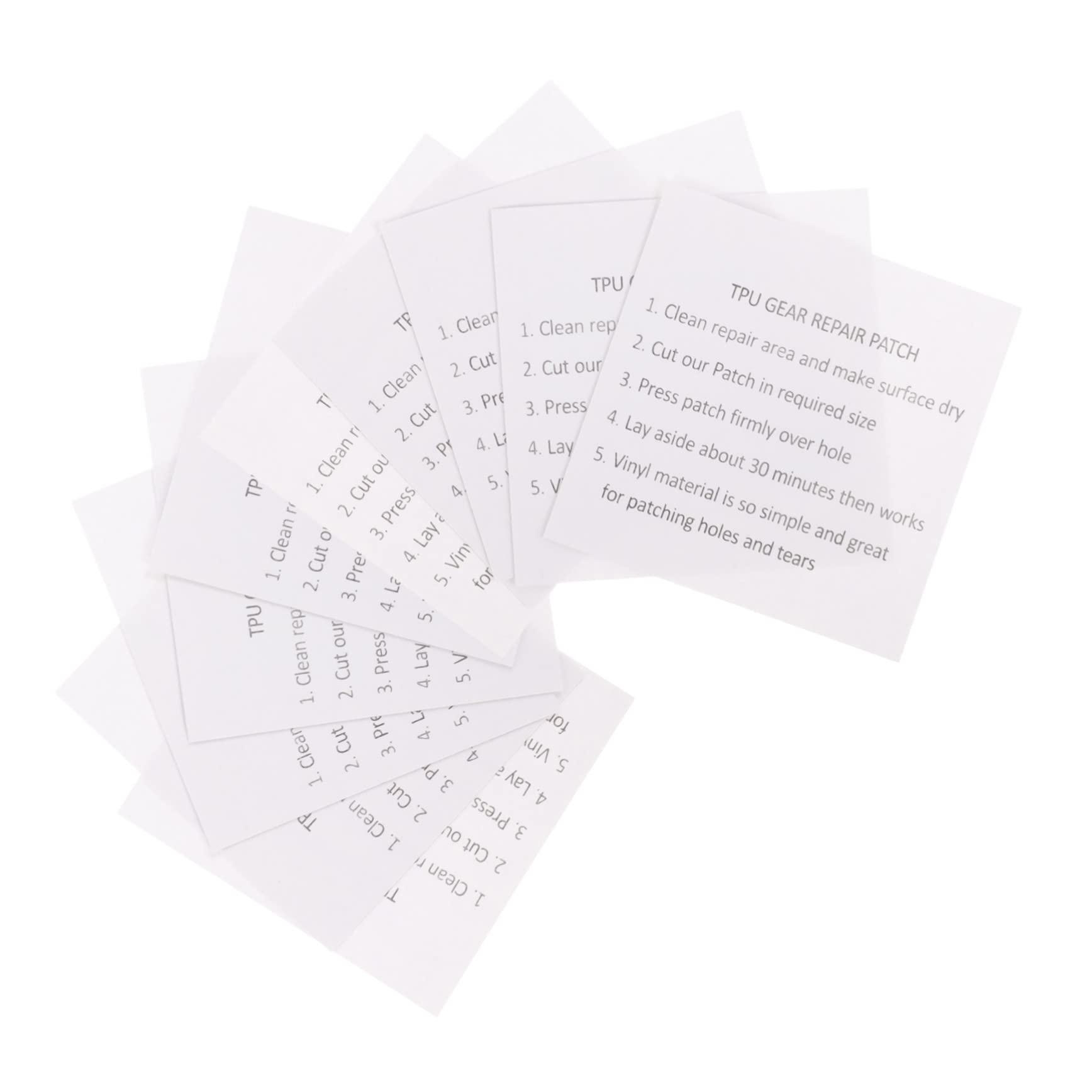 DIYEAH 25pcs TPU Inflatable Repair Patch Kit Adhesive Stickers for Boats Tents Swimming and Temperature Resistant Self-Adhesive Easy to Apply