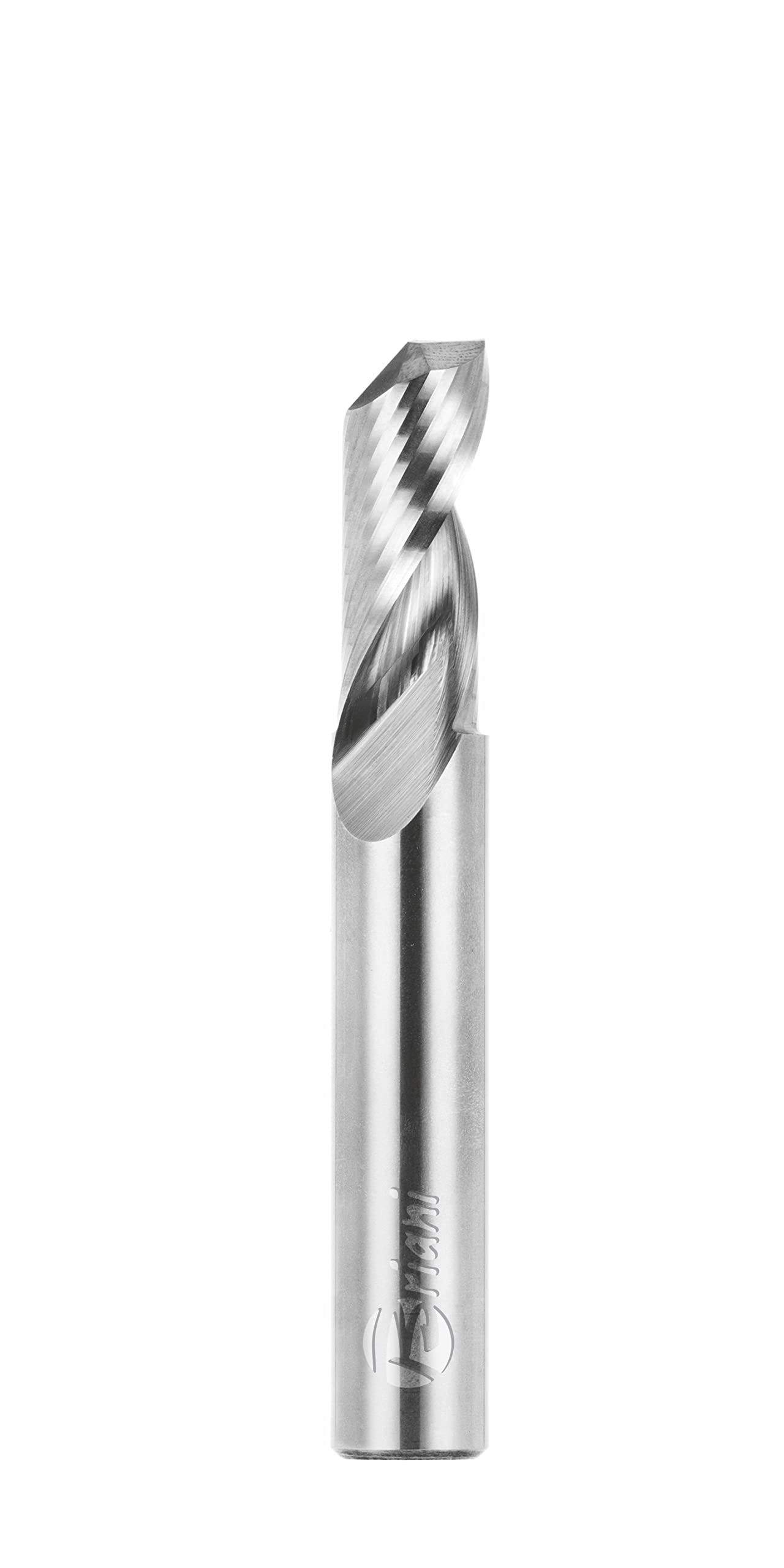 Fresa unidencial para metal no ferroso de carburo sólido derecho, filo 1, positivo, longitud de trabajo 25 mm, longitud total 70 mm, vástago 10 mm