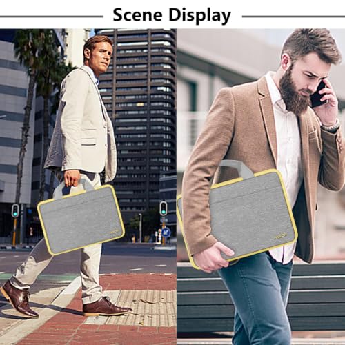 Image of Hseok Laptop Sleeve 13-14 Inch Case Briefcase Compatible with MacBook Neo Pro 14 M5 /M4 /M3 /M2 /M1, All Models 13.3 Mac Air /Pro, XPS 13 14, Most Popular 13 inch-14 inch Notebooks,L01G01
