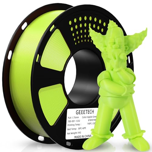 GEEETECH Filament PLA 1.75mm, 3D Drucker PLA Filament 1kg Spool (Apple Green)
