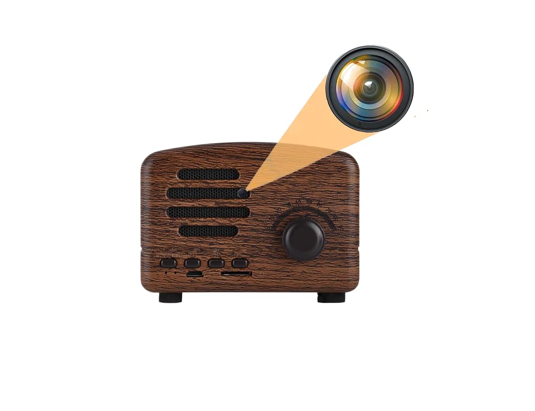 SAFETY NET WiFi Bluetooth Speaker Full HD 1080P Audio Video Indoor Oudoor Recorder for Home and Office FM Radio with Inbuilt 32GB SD Card