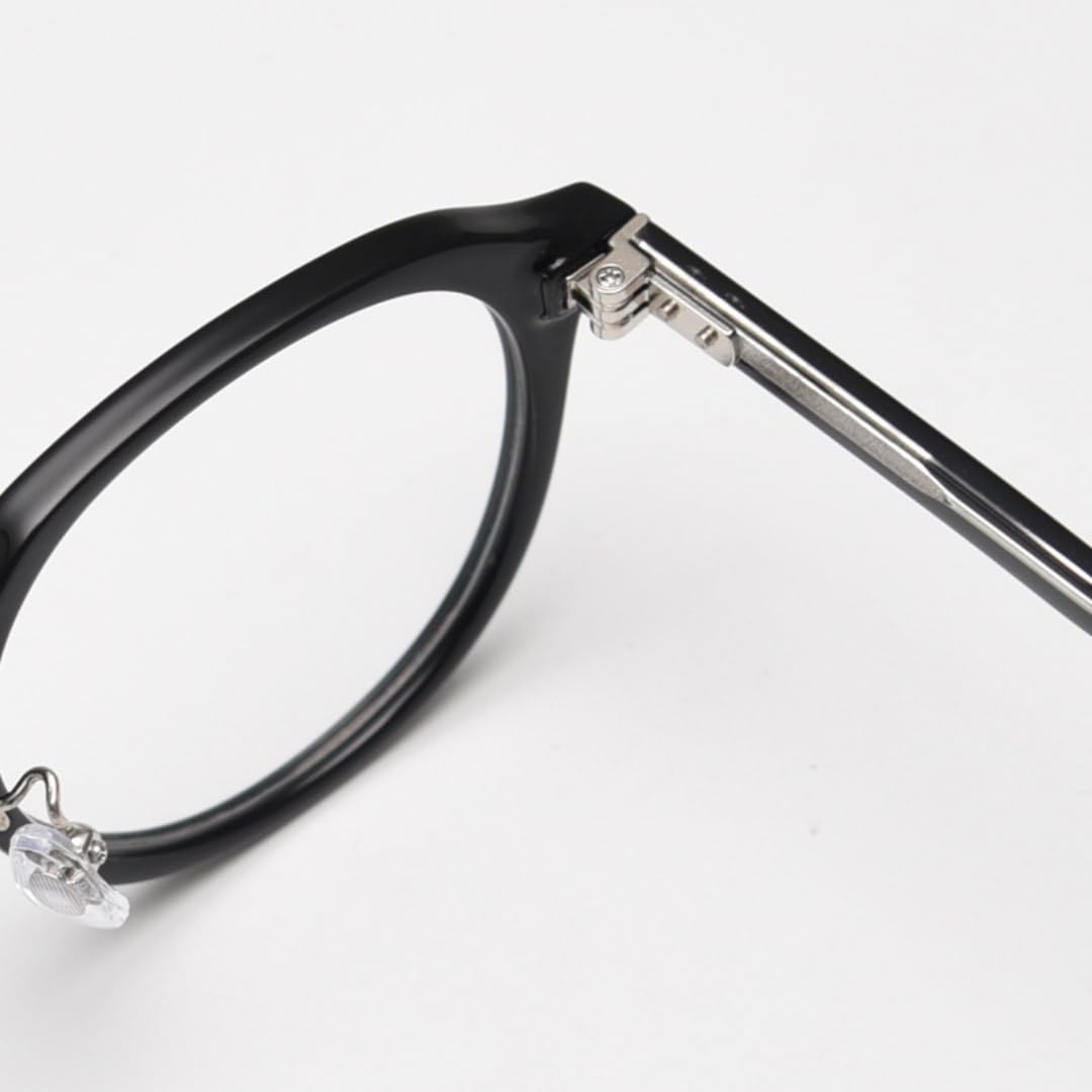 Owalne okulary męskie vintage z oprawkami z octanu damskie