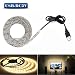 HapopFan USB TV Hintergrundbeleuchtung 6.56Ft/2m LED Band Licht für 40-60 Zoll HD Fernseher,wasserdichtes SMD 3528 5V warmweiß Bias Lighting,USB Bias Lighting für Heimkinos