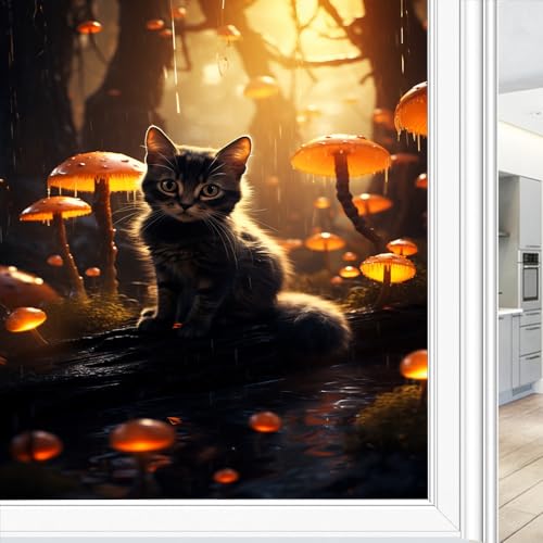 Vinilo Decorativo para Ventana Motivo Bosque 17.7x23.6 in miniatura 1