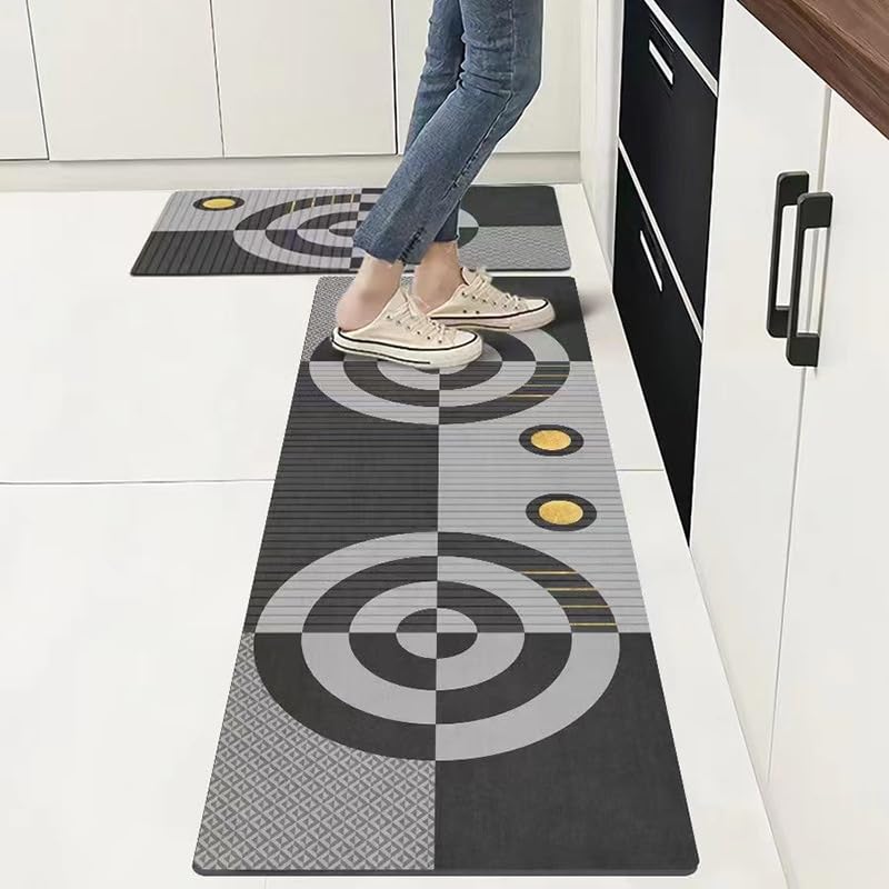 Alfombras de cocina para el hogar juego de tapetes de terciopelo para cocinar con comodidad