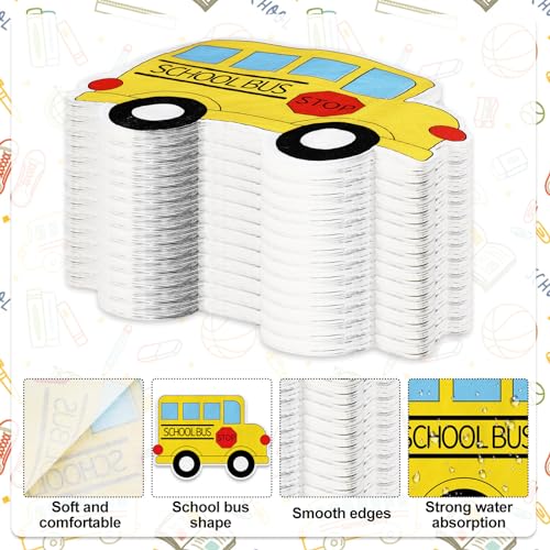 Image of Whaline 100Pcs Back to School Paper Napkin Yellow School Bus Disposable Napkins School Season Luncheon Dinner Napkin for First Day of School Party Supplies