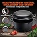 Overmont Olla Holandesa 4.73 L/ 5 Quart Cacerola de Hierro Fundido Tapa...