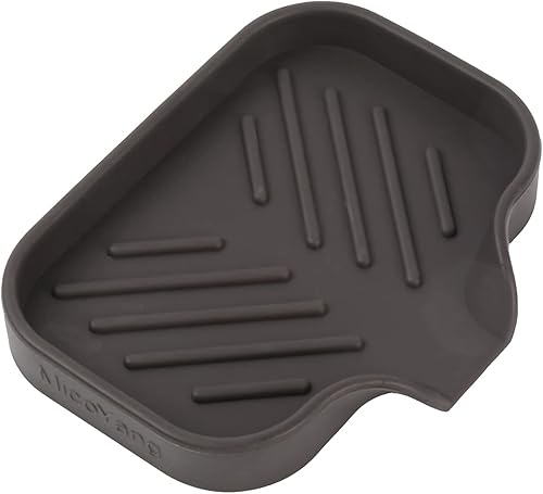 MicoYang Jaboneras de baño de silicona con boquilla de drenaje, organizador de fregadero de baño y cocina, soporte para esponja, bandeja de jabón