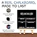 First Day of School Board, Made in USA, 12 in x 12 in, 2-Sided, with Chalk Marker, Magic Eraser, My First Day of Kindergarten Signs, Preschool Back to School Chalkboard, Kids 1st Day Photo Prop Sign