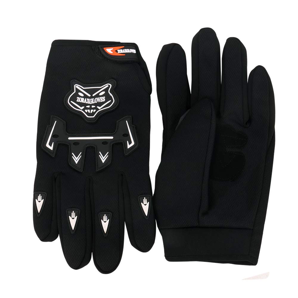 Zorax Zorax Black (M - 6cm) Child Kids MX Motocross Gloves Children Dirty Bike Quad Motorcycle Motorbike Gloves in use