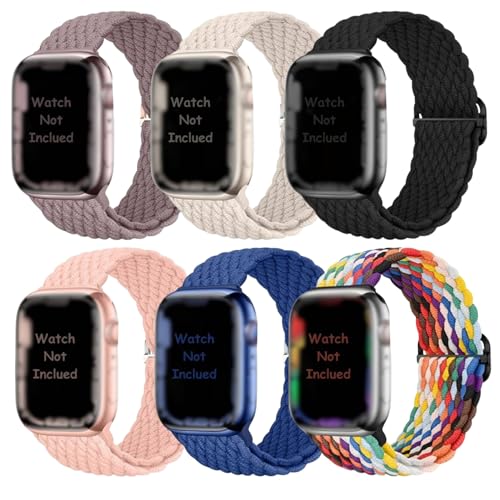 Image of MINX Soft Silicone Strap Compatible with Apple Watch 38mm /40mm /41mm /42mm /44mm /45mm /46mm /49mm Series 1-11 & Ultra | Durable, Adjustable & Comfortable | Combo Pack